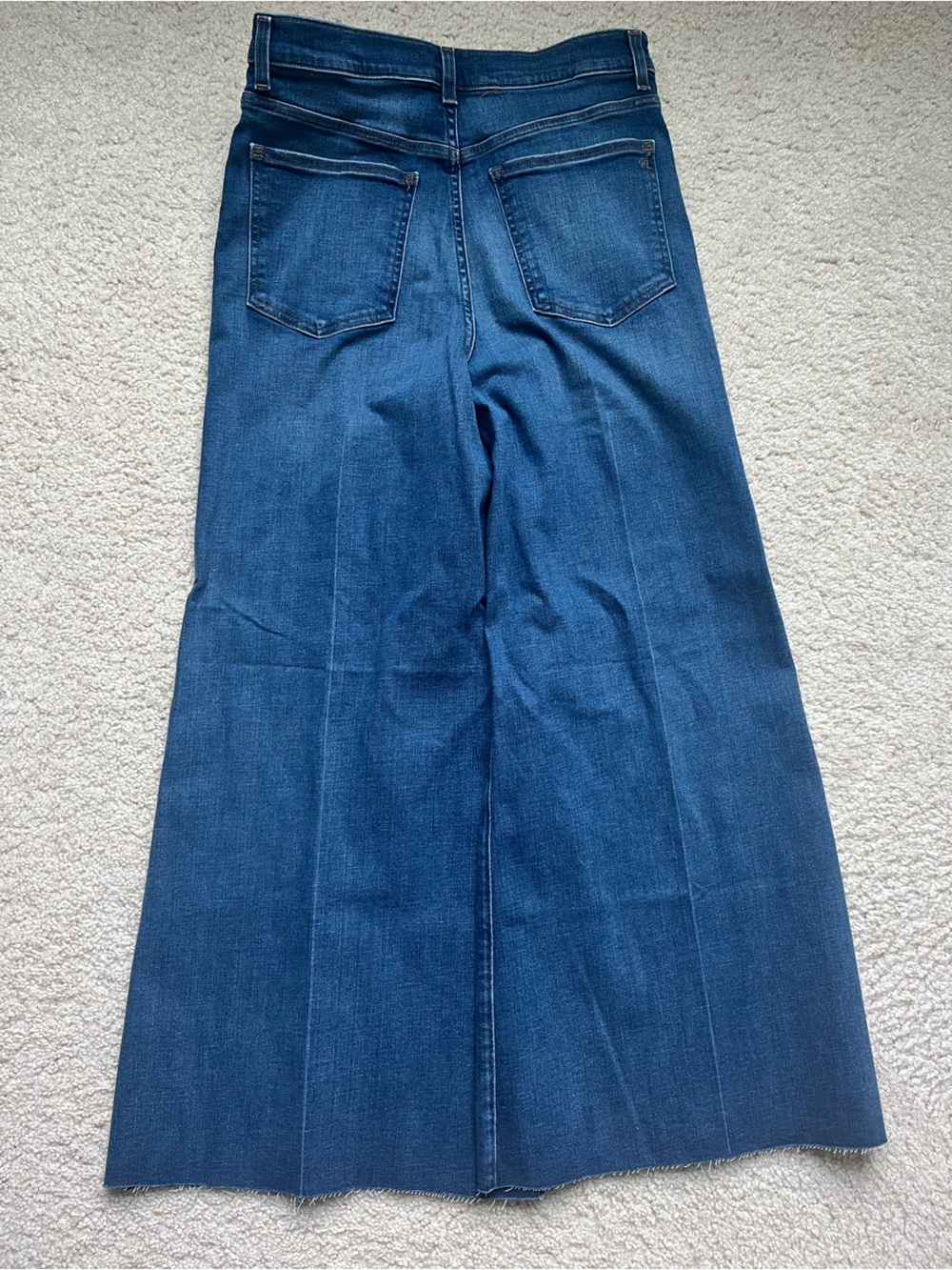 NWT Madewell Deep Blue Wide-Leg Jeans - Picture 3 of 3